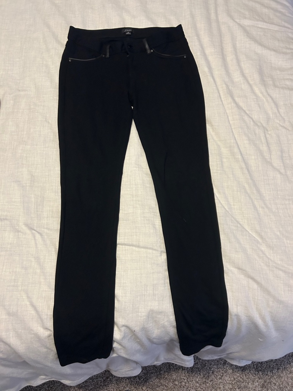 Black Women's Slim Stretch Skinny Pants